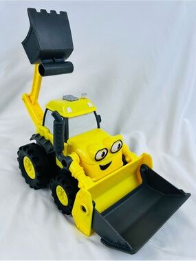 Large 2015 HIT Mattel Bob The Builder Pretend Play Vehicle - Free Rolling Scoop
